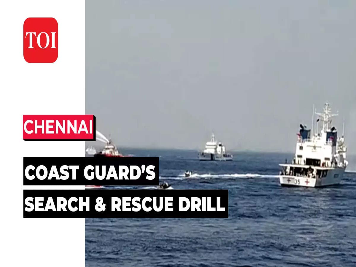 Coast Guard and city agencies hold joint beach safety drill ahead of summer crowds — Chennai, Chennai local news